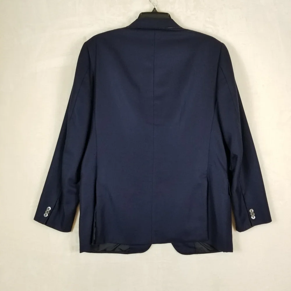 John W. Nordstrom Blazer Men 44L Navy Loro Piana 100% Cashmere Sport Coat Napoli